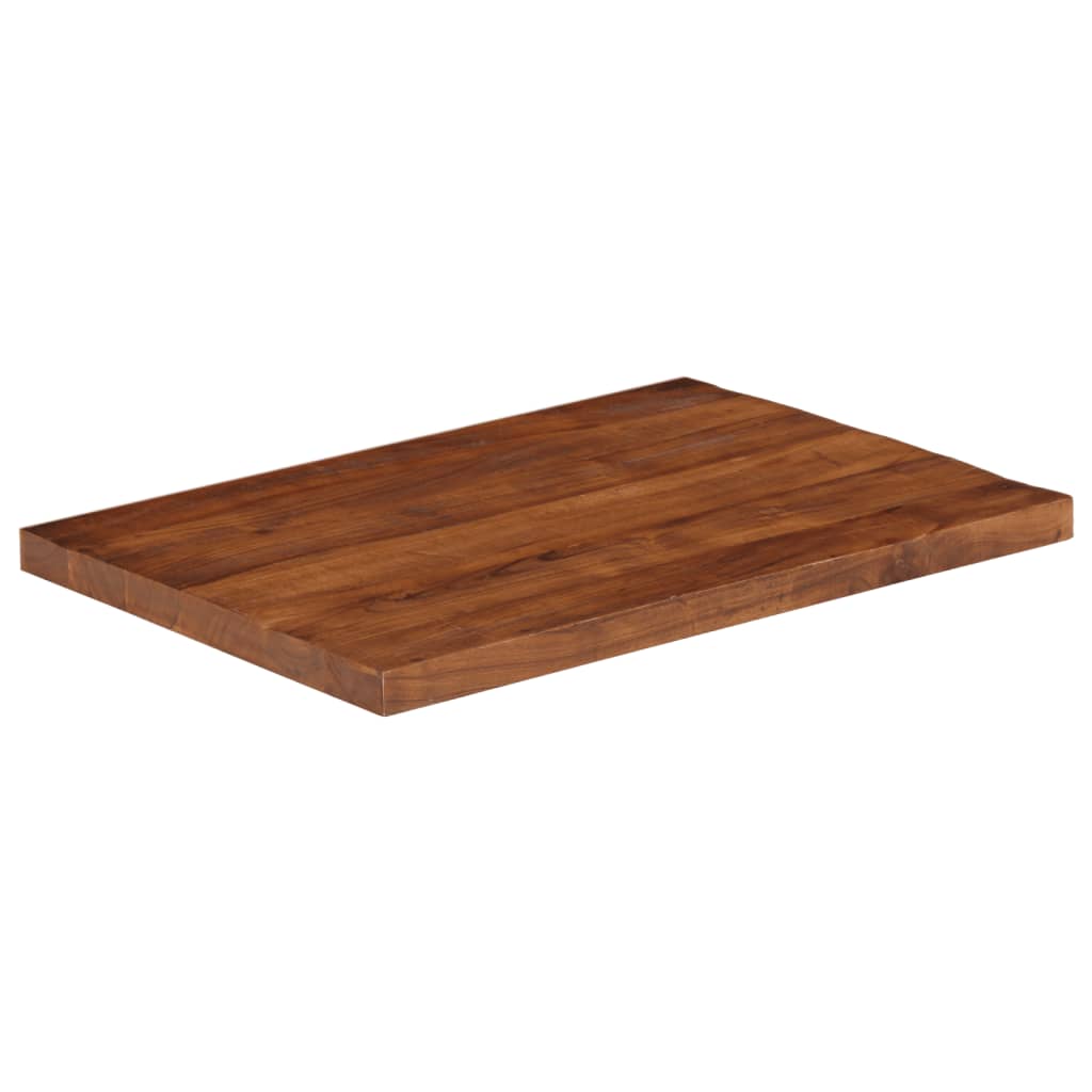 vidaXL Blat stołu, 80x70x2,5 cm, prostokątny, lite drewno z odzysku
