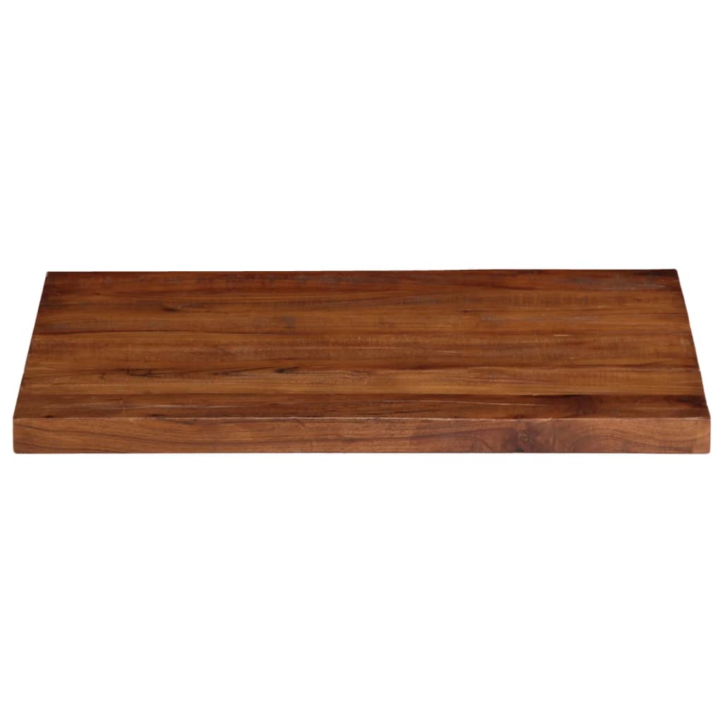 vidaXL Blat stołu, 80x70x2,5 cm, prostokątny, lite drewno z odzysku