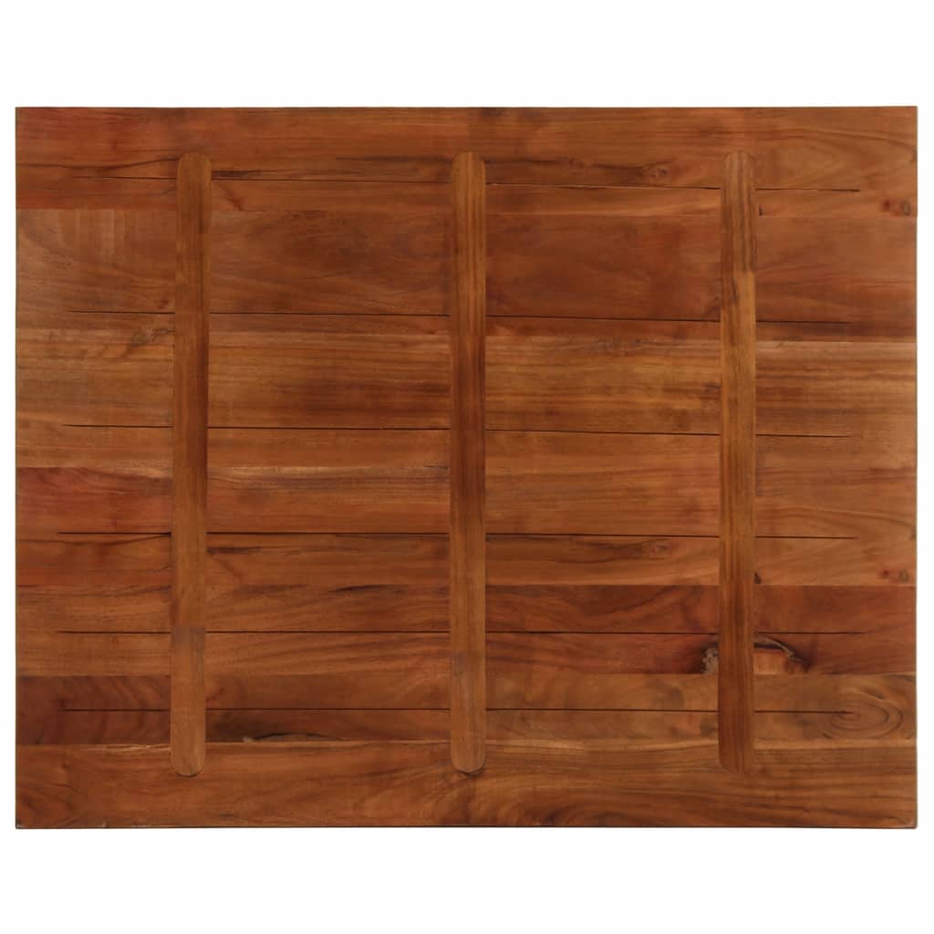 vidaXL Blat stołu, 100x80x2,5 cm, prostokątny, lite drewno z odzysku