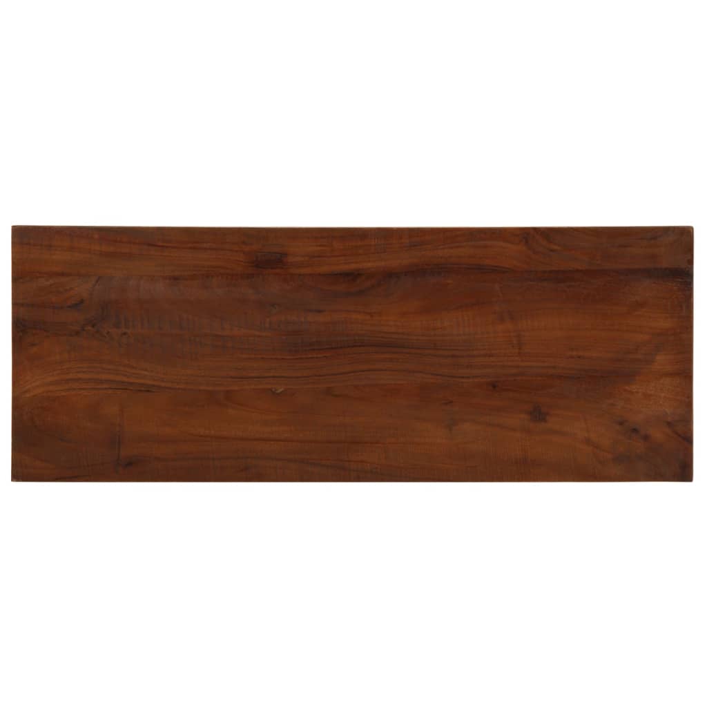 vidaXL Blat stołu, 80x20x3,8 cm, prostokątny, lite drewno z odzysku