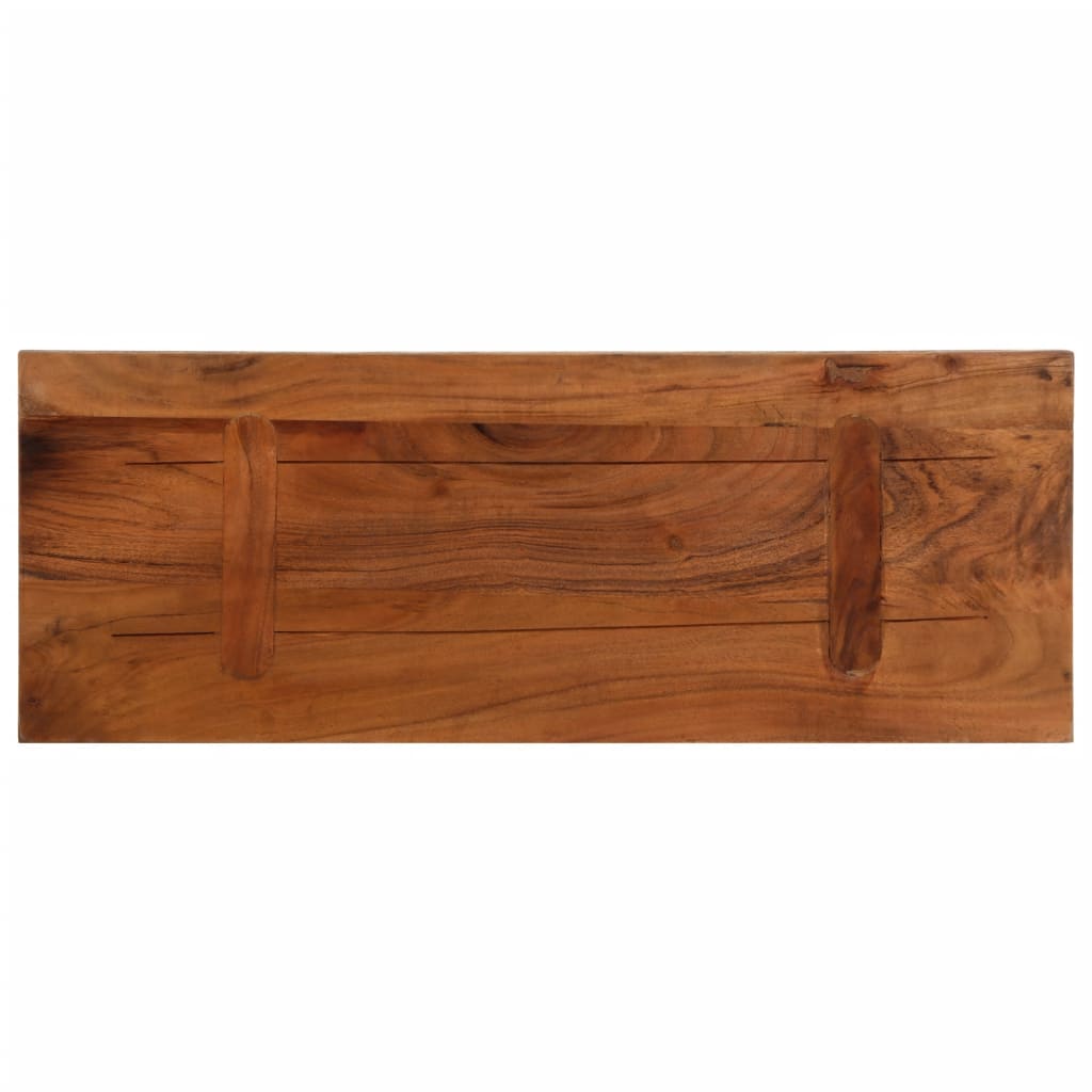 vidaXL Blat stołu, 80x30x3,8 cm, prostokątny, lite drewno z odzysku