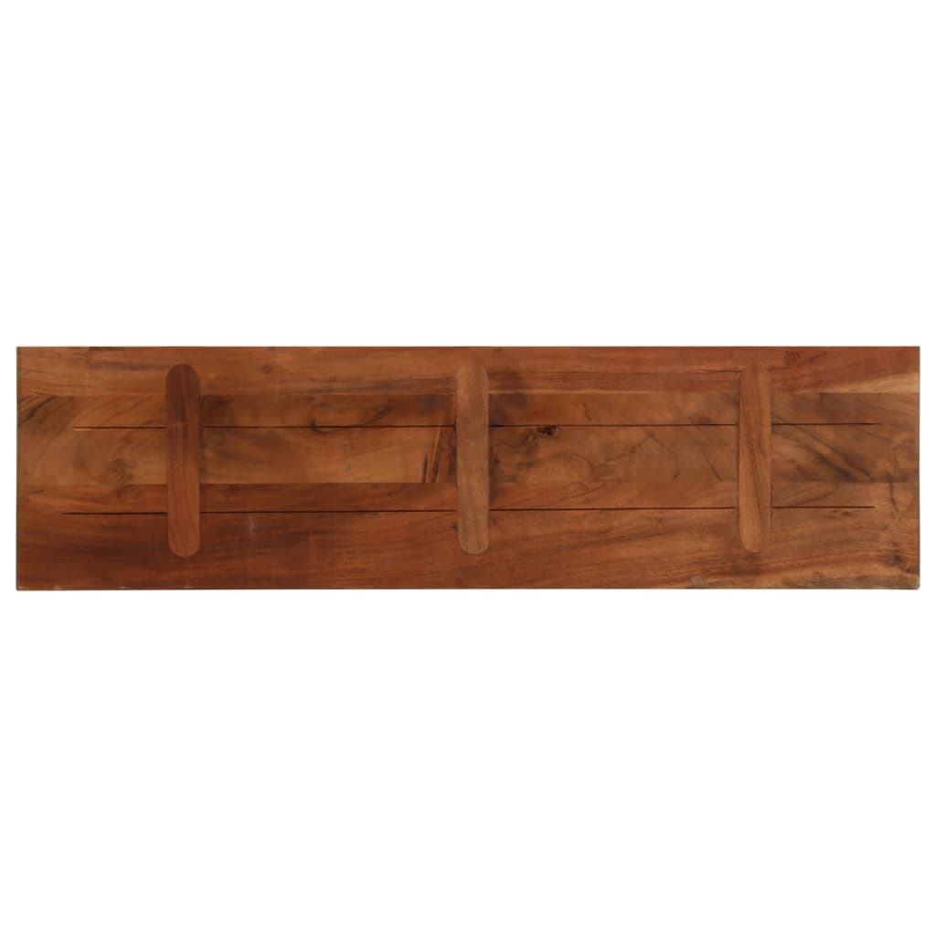 vidaXL Blat stołu, 110x30x3,8 cm, prostokątny, lite drewno z odzysku