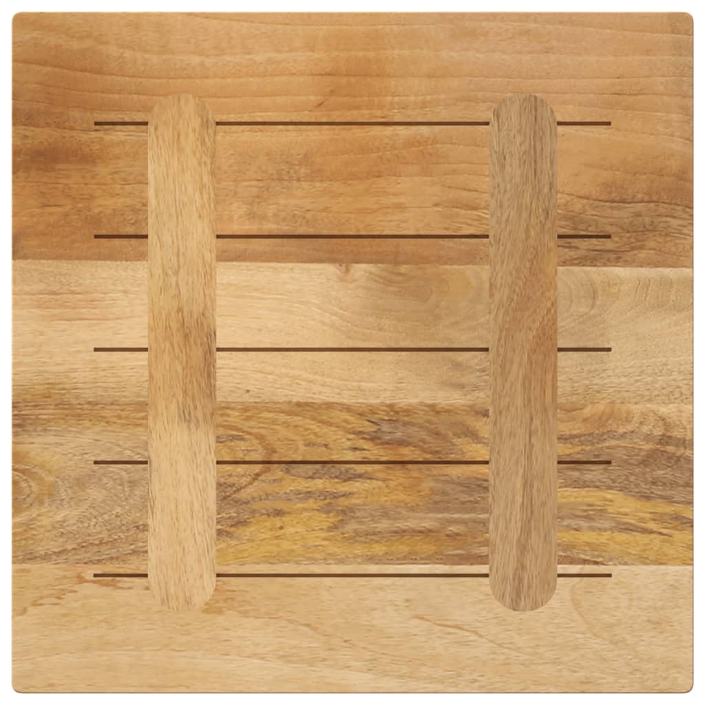 vidaXL Blat do stolika, 60x60x1,5 cm, kwadratowy, surowe drewno mango