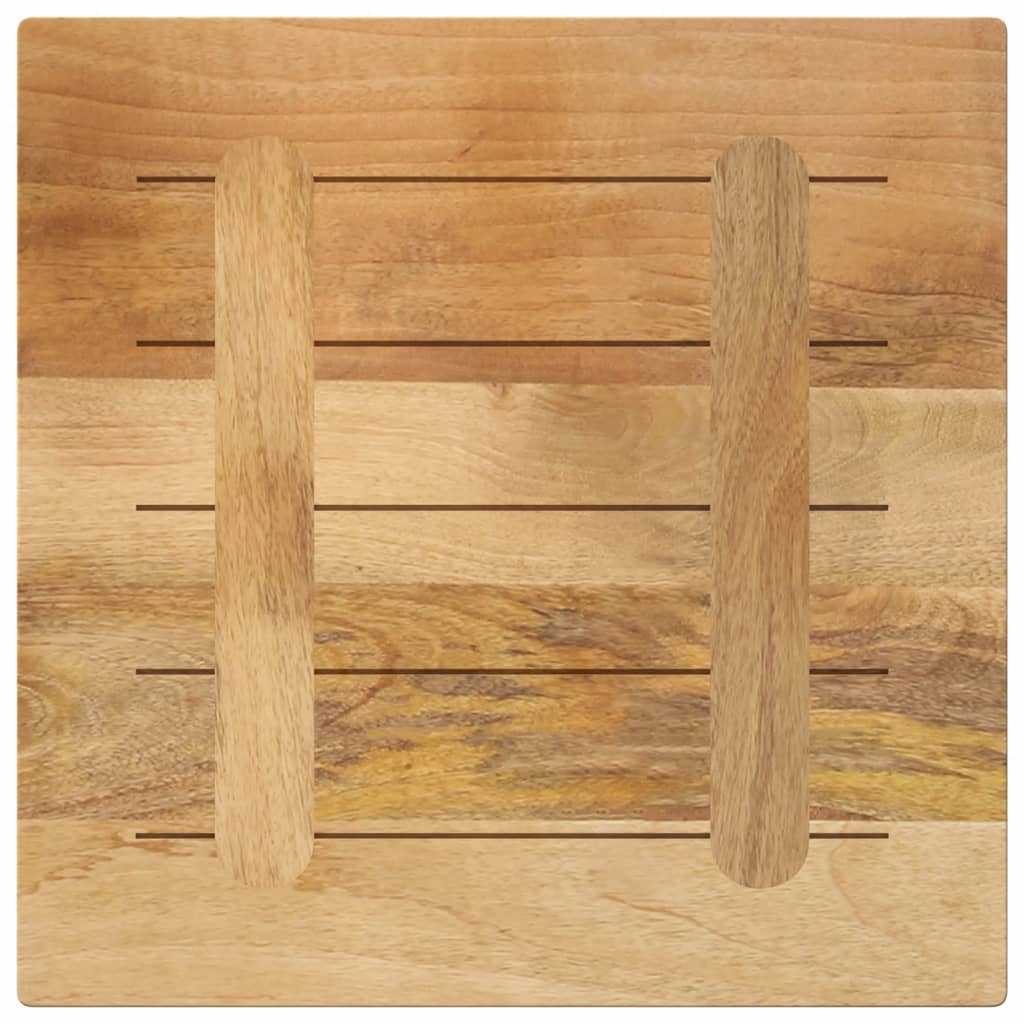 vidaXL Blat do stolika, 60x60x2,5 cm, kwadratowy, surowe drewno mango
