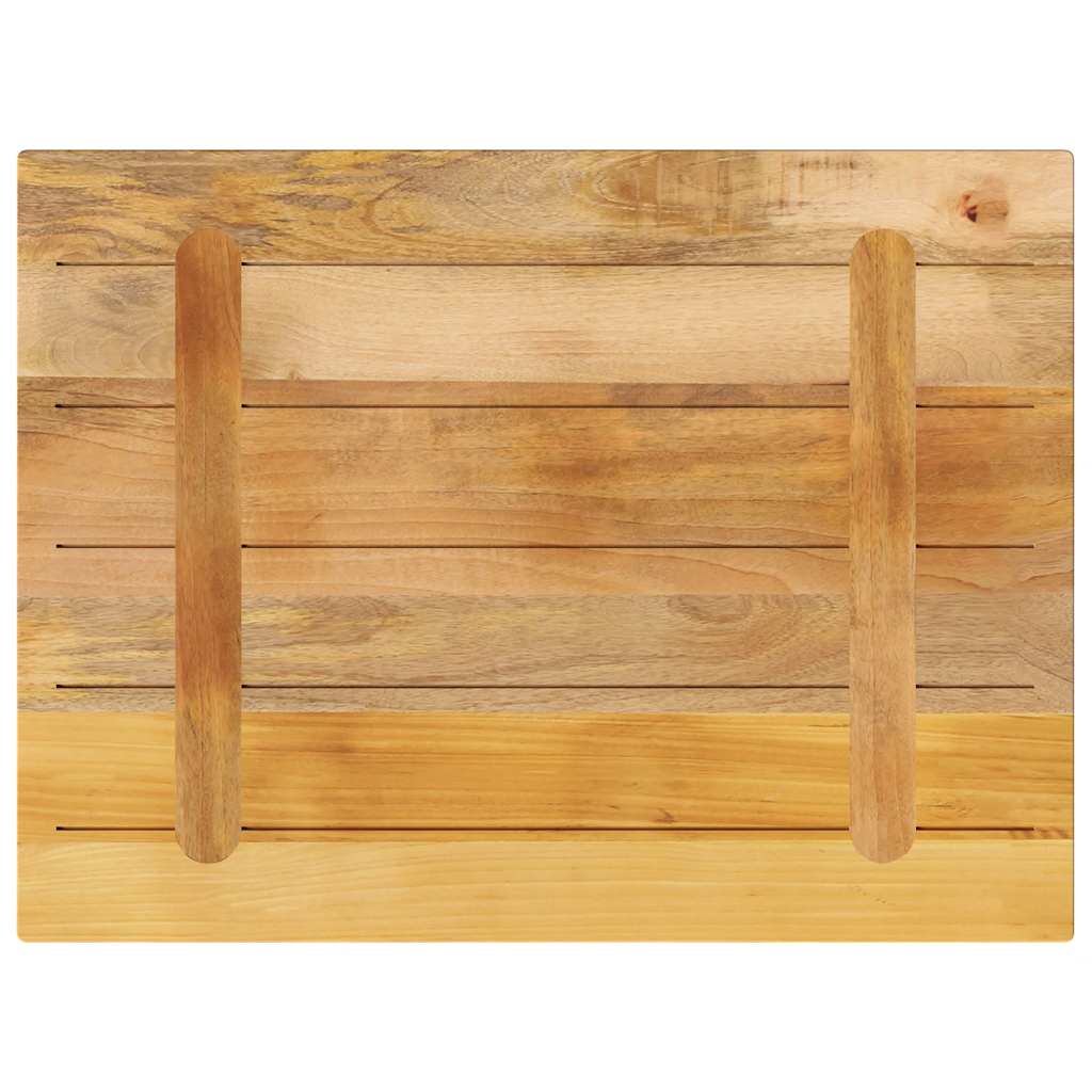 vidaXL Blat do stolika, 70x60x2,5 cm, prostokątny, surowe drewno mango