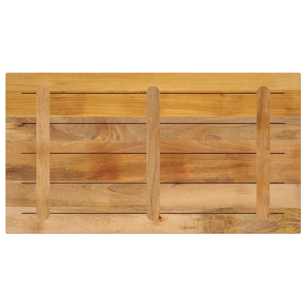 vidaXL Blat do stołu, 100x60x2,5 cm, prostokątny, surowe drewno mango
