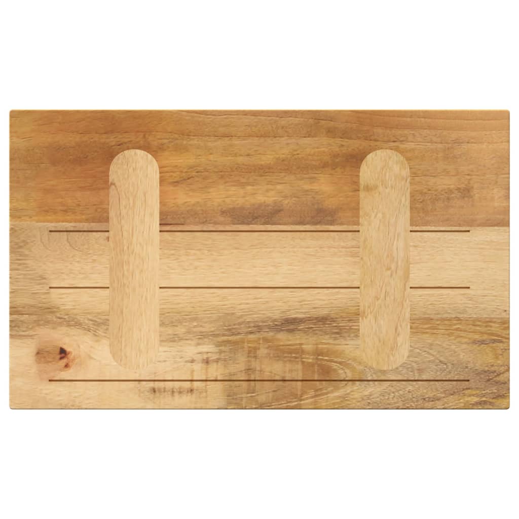 vidaXL Blat do stolika, 60x30x3,8 cm, prostokątny, surowe drewno mango