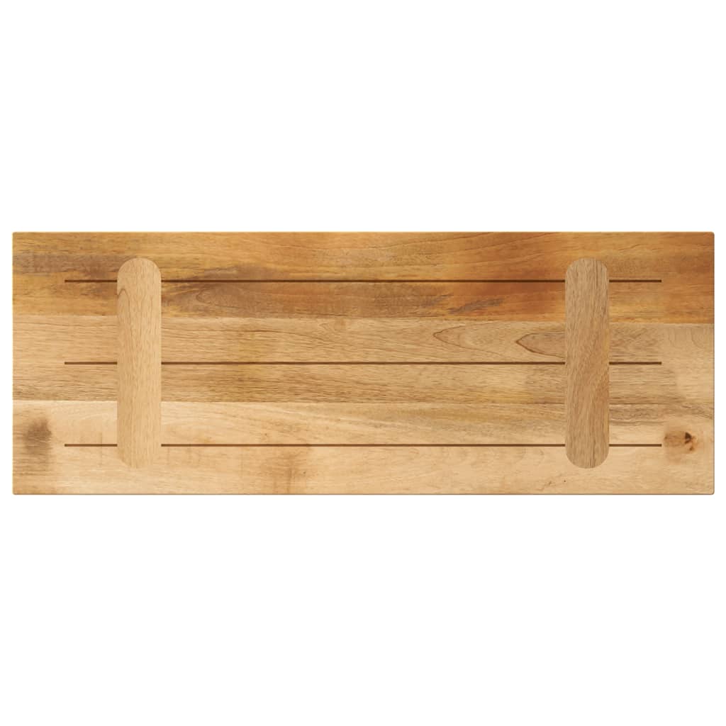vidaXL Blat do stolika, 80x30x3,8 cm, prostokątny, surowe drewno mango