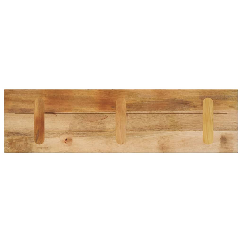 vidaXL Blat do stołu, 110x40x3,8 cm, prostokątny, surowe drewno mango