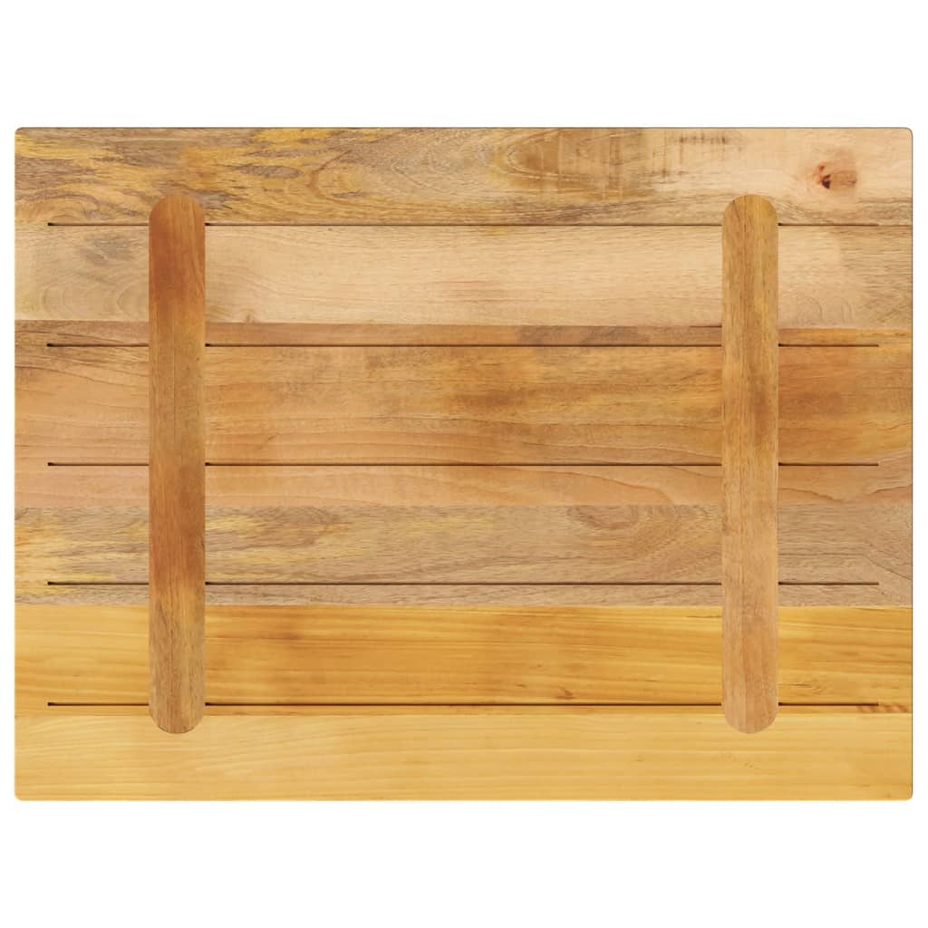 vidaXL Blat do stolika, 70x50x3,8 cm, prostokątny, surowe drewno mango