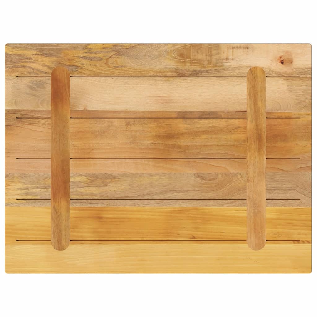 vidaXL Blat do stolika, 70x60x3,8 cm, prostokątny, surowe drewno mango