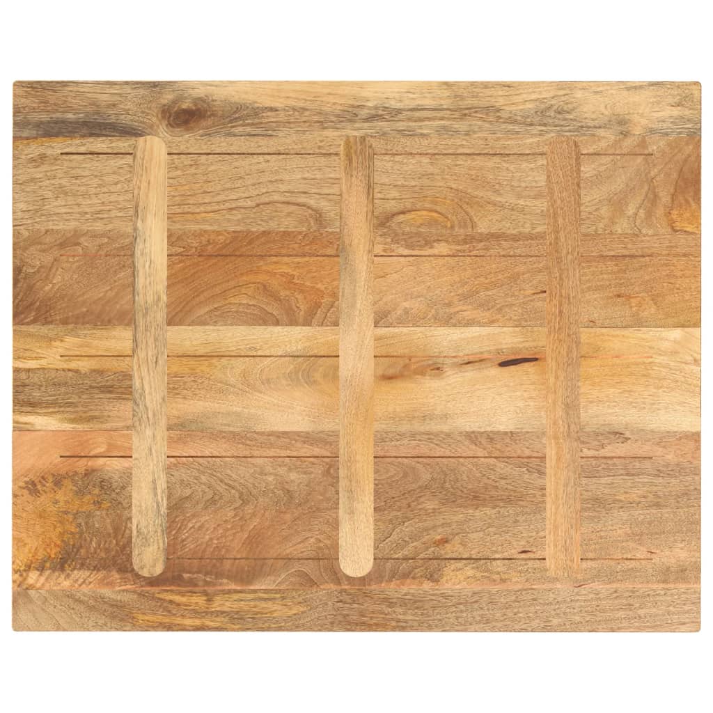 vidaXL Blat stołu, 90x80x3,8 cm, prostokątny, lite drewno mango