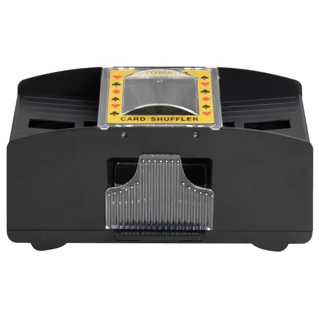 vidaXL Automatyczna tasowarka do kart, czarna, na 2 talie