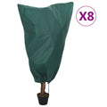 vidaXL Kaptury na rośliny, ze ściągaczami, 8 szt., 70 g/m², 0,8x0,8 m