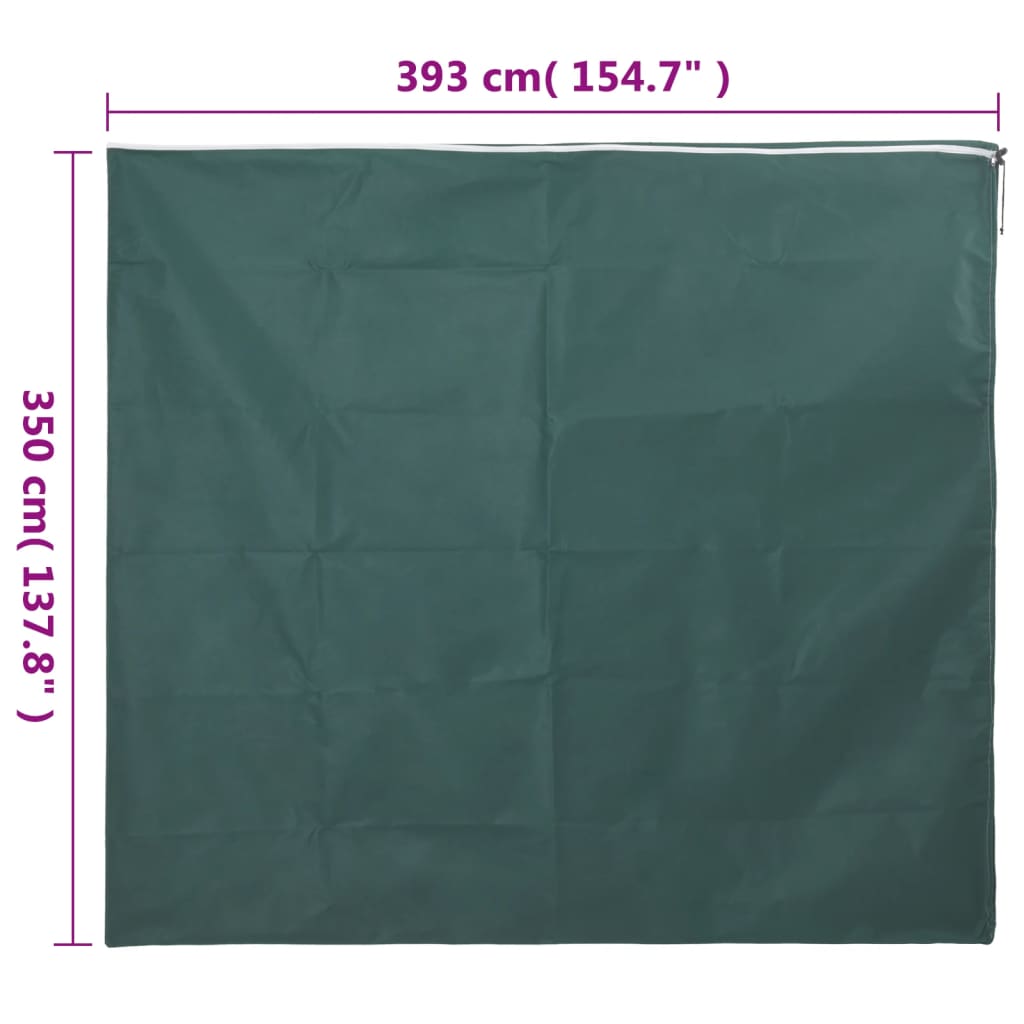 vidaXL Kaptury ochronne z suwakiem, 2 szt., 70 g/m² 3,93x3,5 m