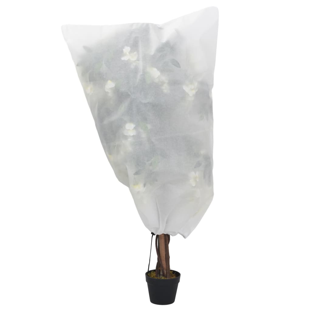 vidaXL Kaptury na rośliny, ze ściągaczami, 12 szt., 70 g/m², 0,8x1,2 m