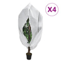 vidaXL Kaptury ochronne z suwakiem, 4 szt., 70 g/m², 3,93x3 m