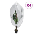 vidaXL Kaptury ochronne z suwakiem, 4 szt., 70 g/m² 3,93x3,5 m