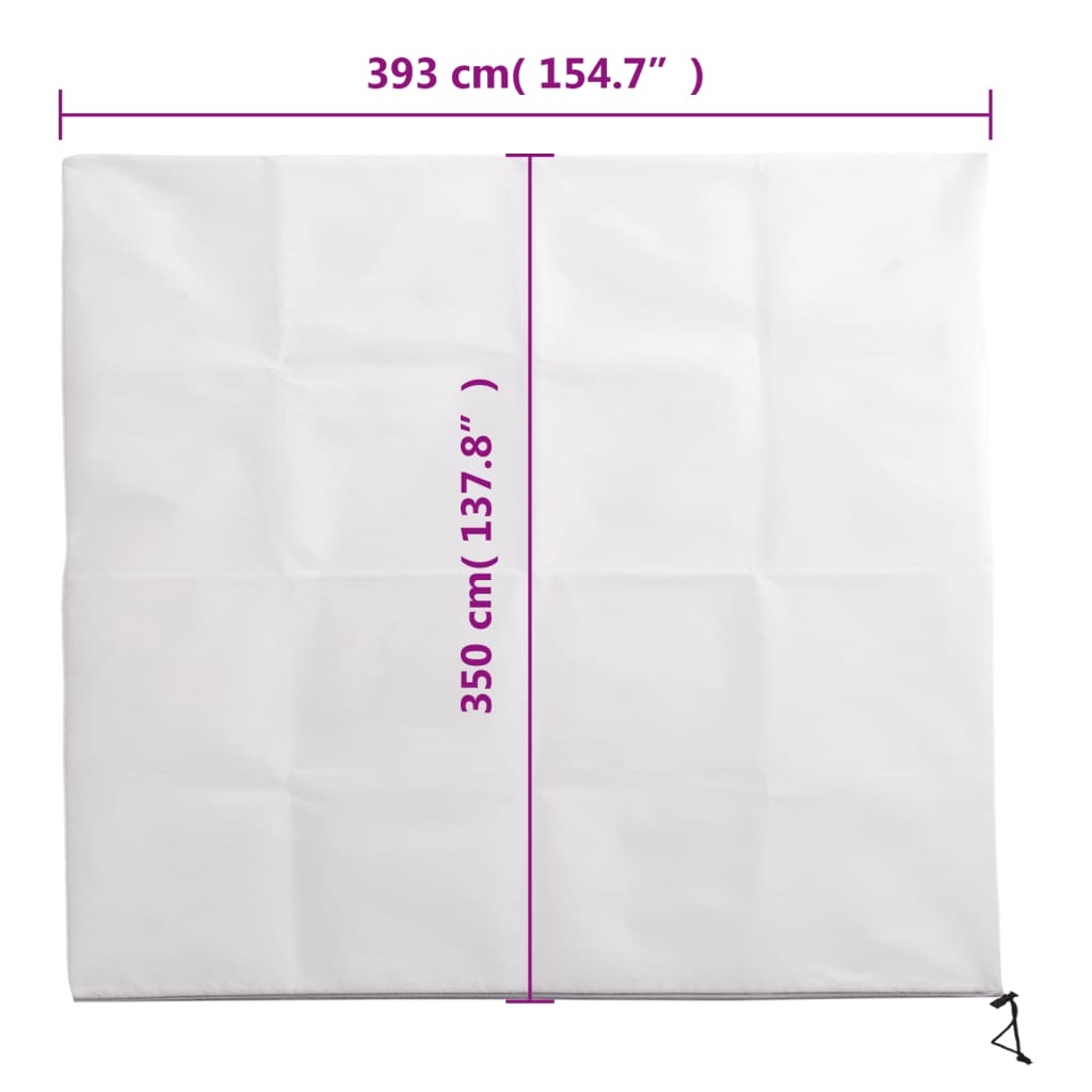 vidaXL Kaptury ochronne z suwakiem, 4 szt., 70 g/m² 3,93x3,5 m