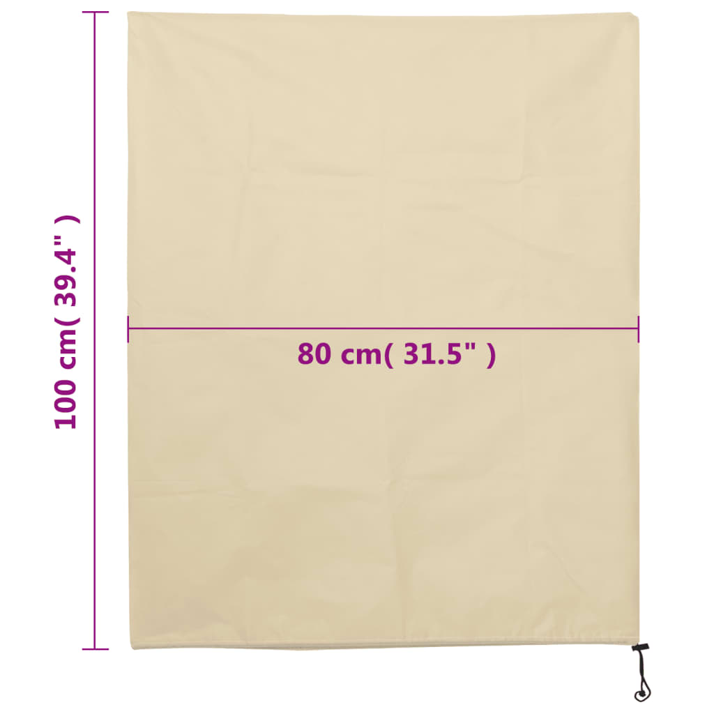 vidaXL Kaptury na rośliny, ze ściągaczami, 12 szt., 70 g/m², 0,8x1 m