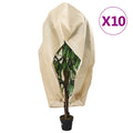 vidaXL Kaptury ochronne z suwakiem, 10 szt., 70 g/m², 1,2x1,8 m
