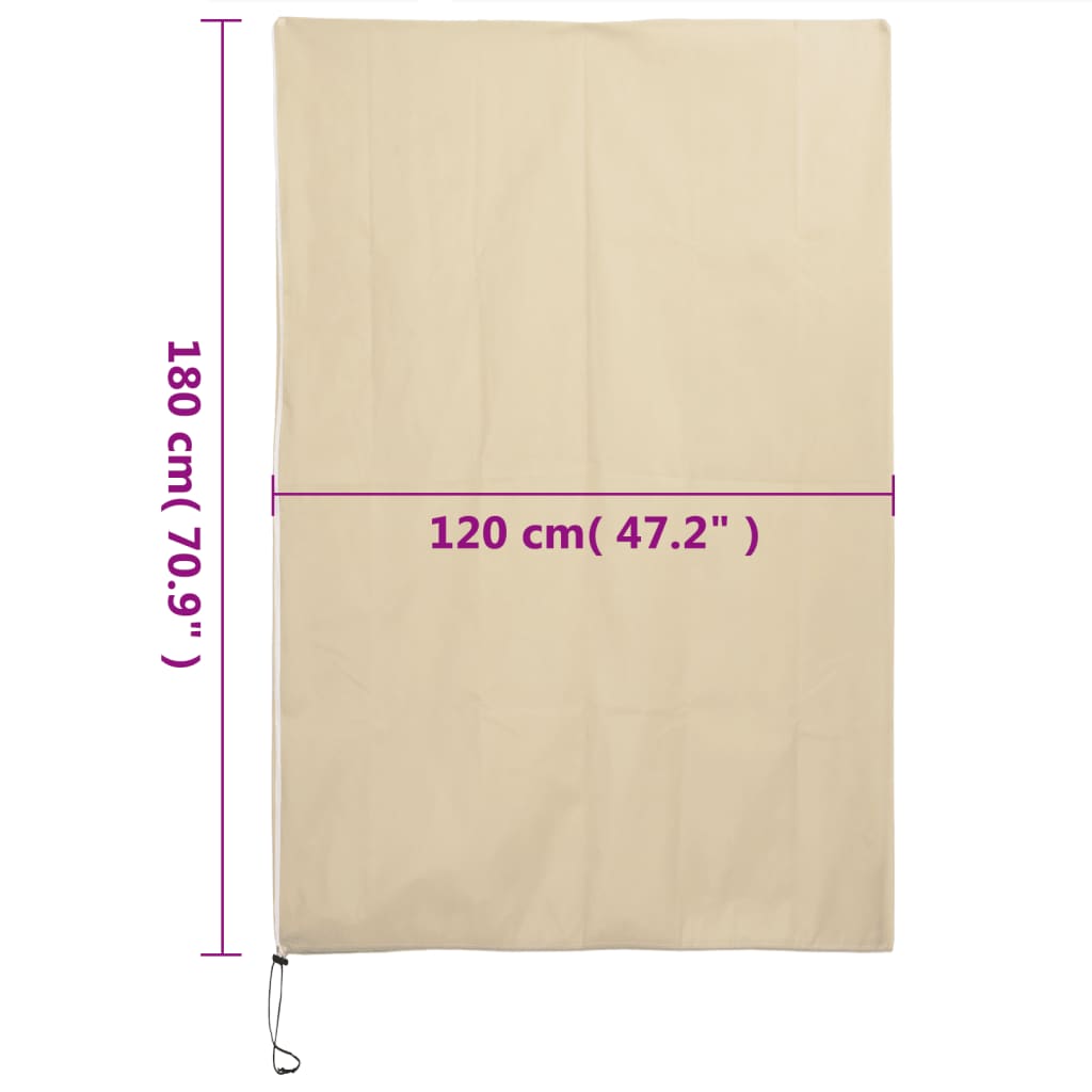 vidaXL Kaptury ochronne z suwakiem, 10 szt., 70 g/m², 1,2x1,8 m