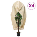 vidaXL Kaptury ochronne z suwakiem, 4 szt., 70 g/m² 3,93x3,5 m