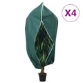 vidaXL Kaptury ochronne z suwakiem, 4 szt., 70 g/m² 3,93x3,5 m