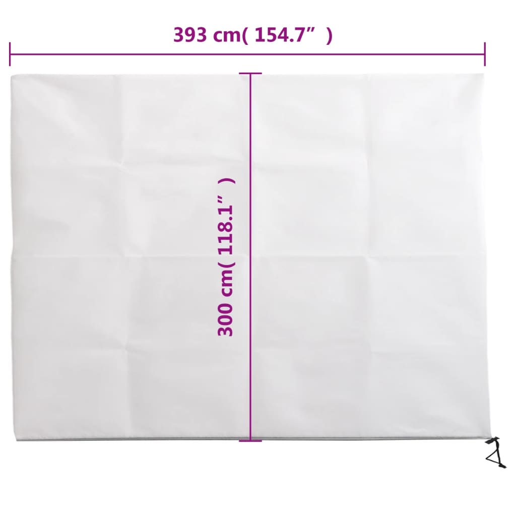 vidaXL Kaptury ochronne z suwakiem, 10 szt., 70 g/m², 3,93x3 m