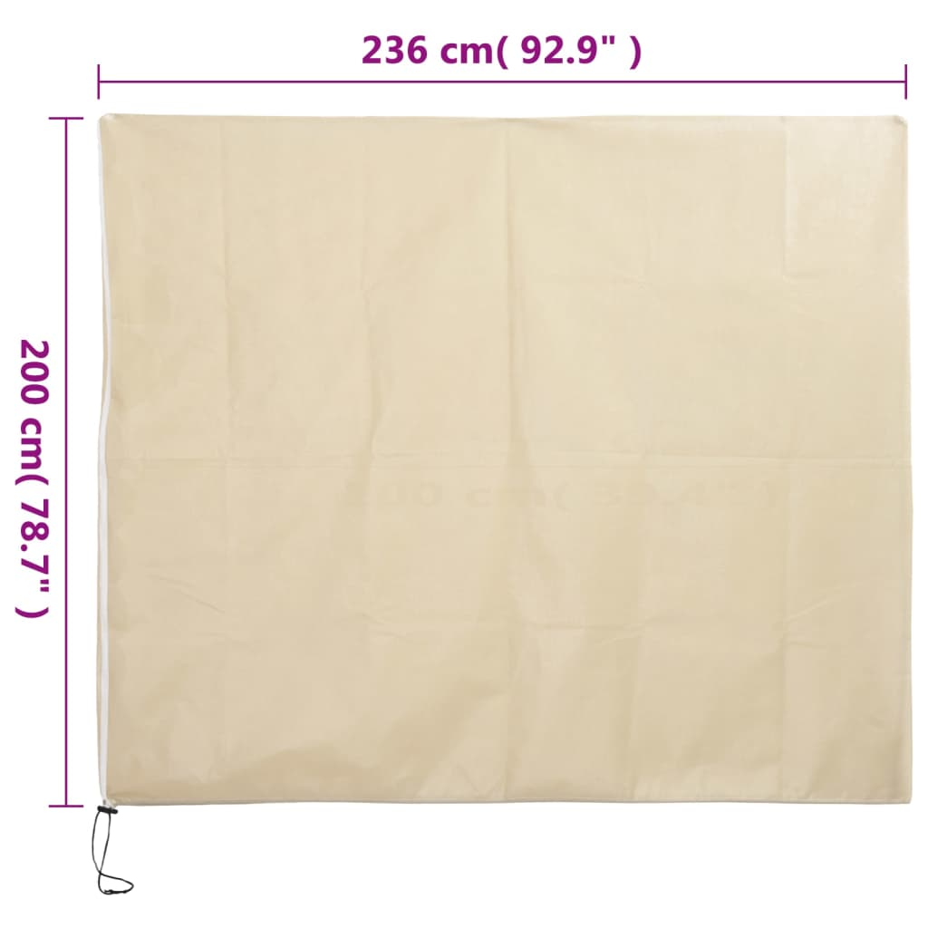 vidaXL Kaptury ochronne z suwakiem, 10 szt., 70 g/m² 2,36x2 m
