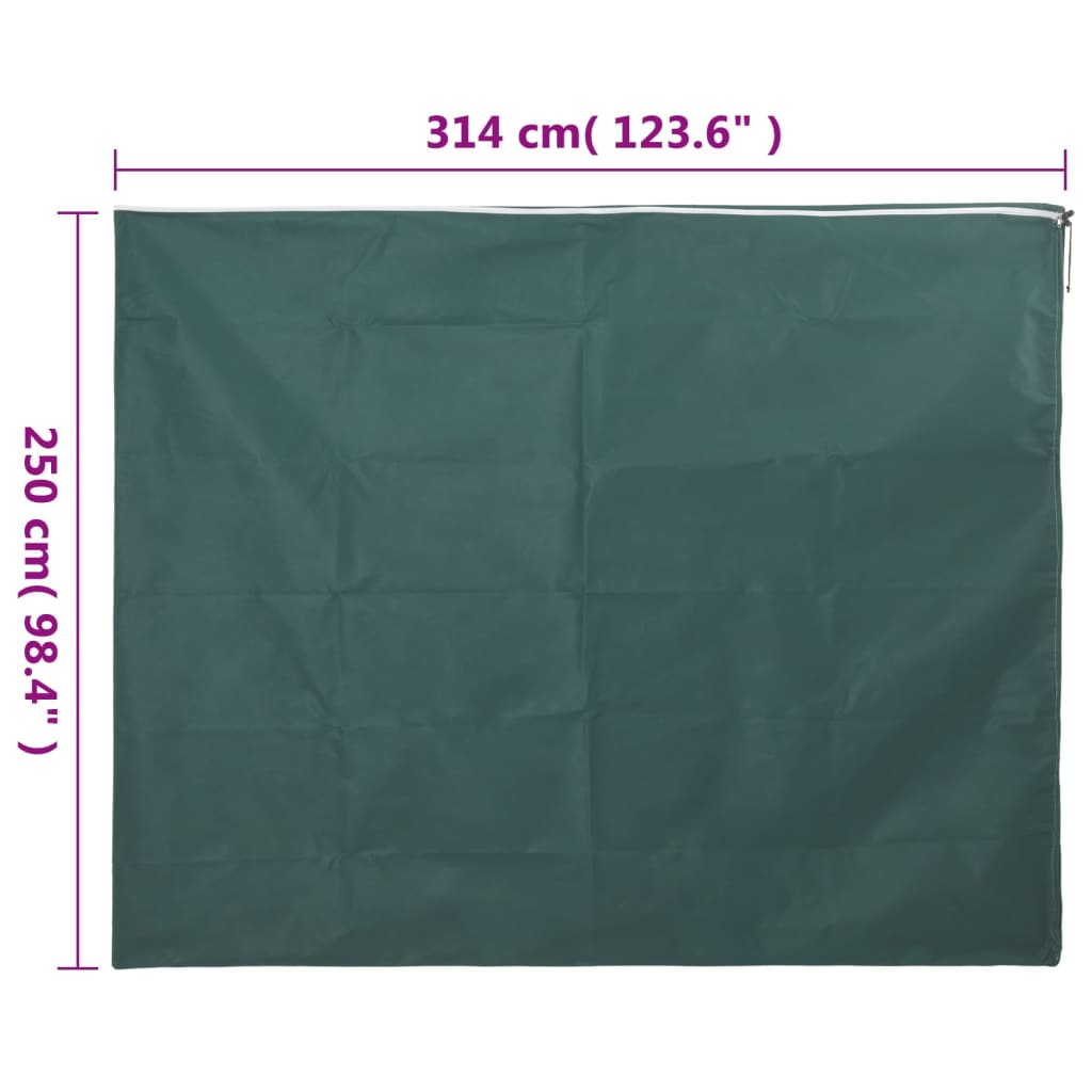 vidaXL Kaptury ochronne z suwakiem, 10 szt., 70 g/m², 3,14x2,5 m