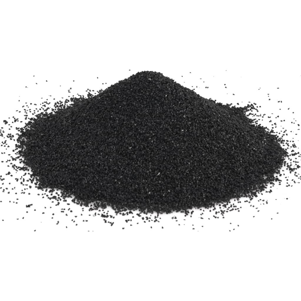 vidaXL Piasek do akwarium, 25 kg, czarny, 0,2-2 mm