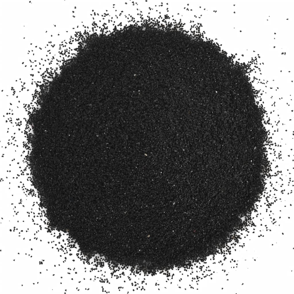 vidaXL Piasek do akwarium, 25 kg, czarny, 0,2-2 mm