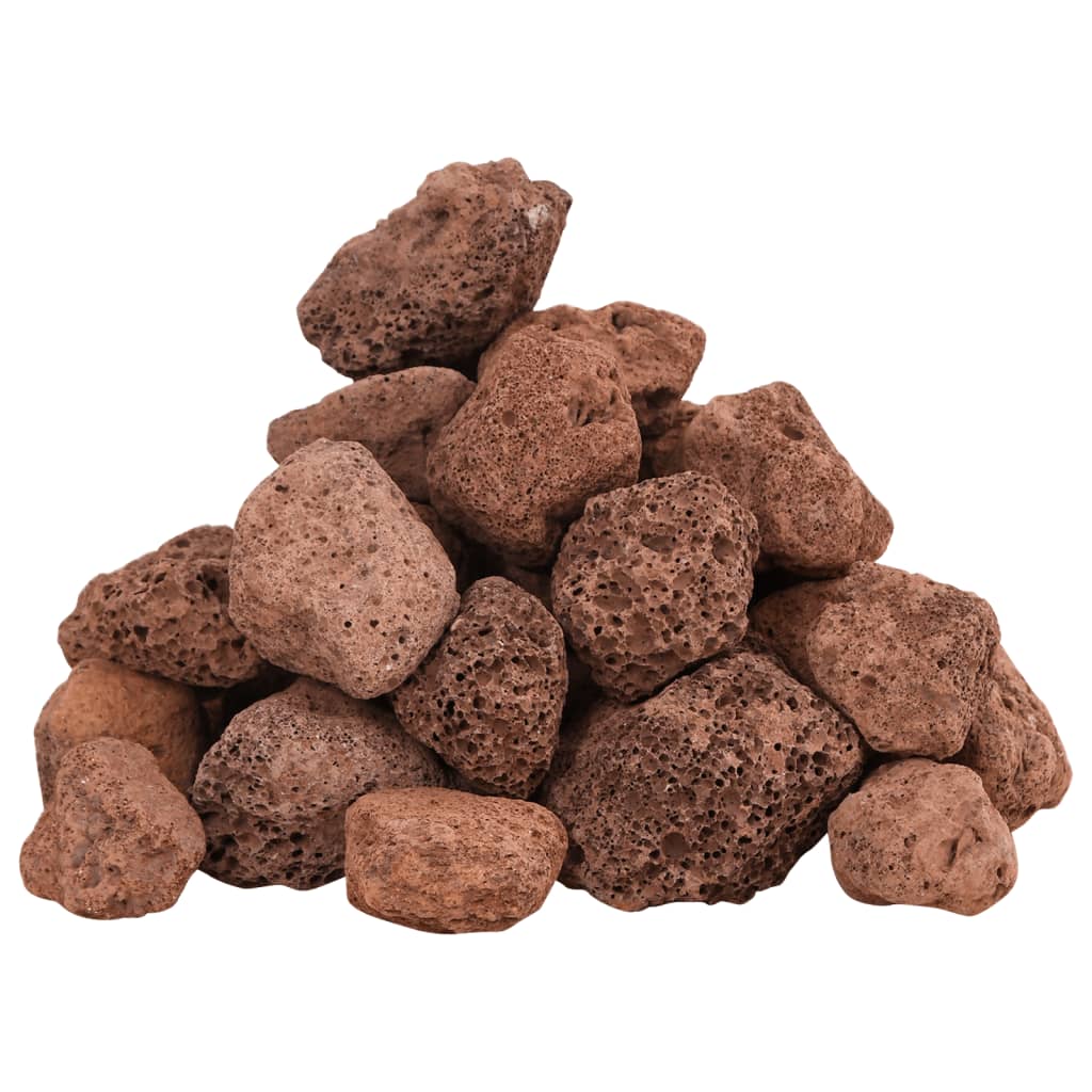 vidaXL Skała wulkaniczna, 10 kg, czerwona, 3-5 mm