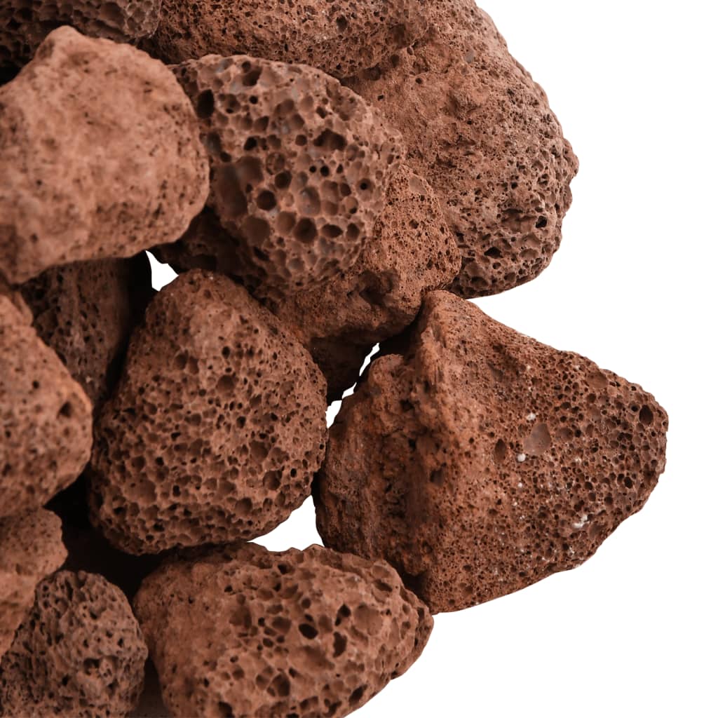 vidaXL Skała wulkaniczna, 10 kg, czerwona, 3-5 mm