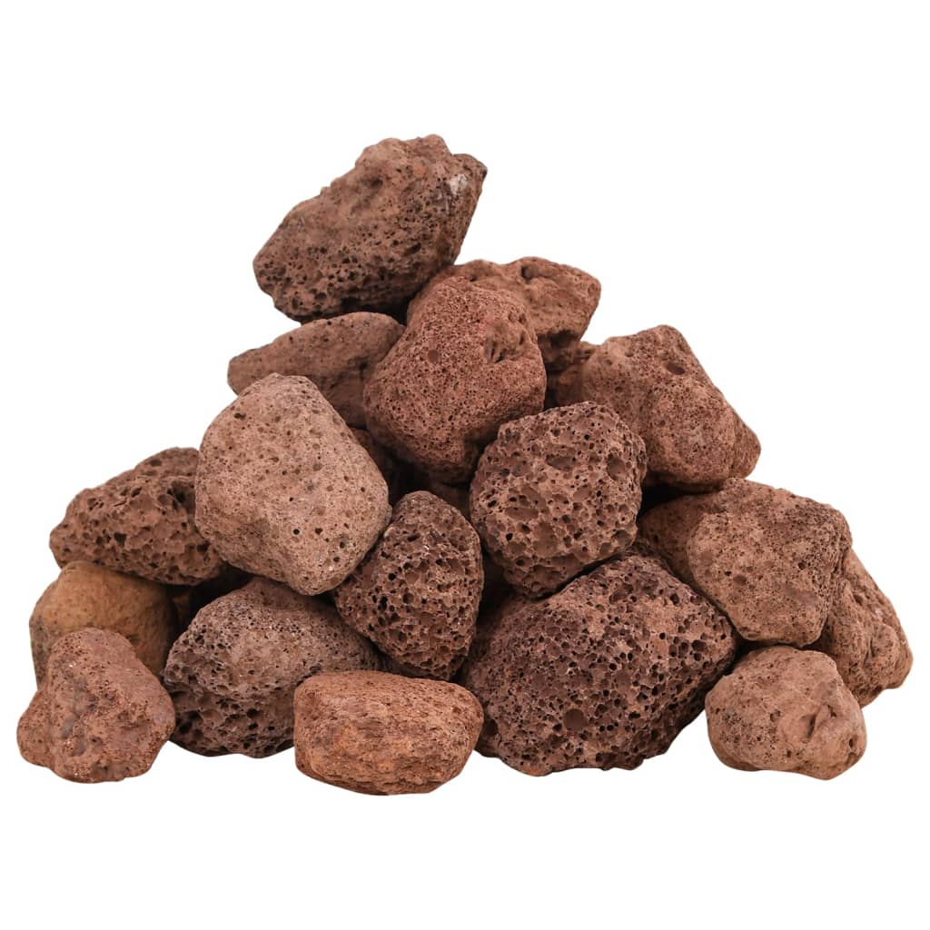 vidaXL Skała wulkaniczna, 25 kg, czerwona, 3-5 mm