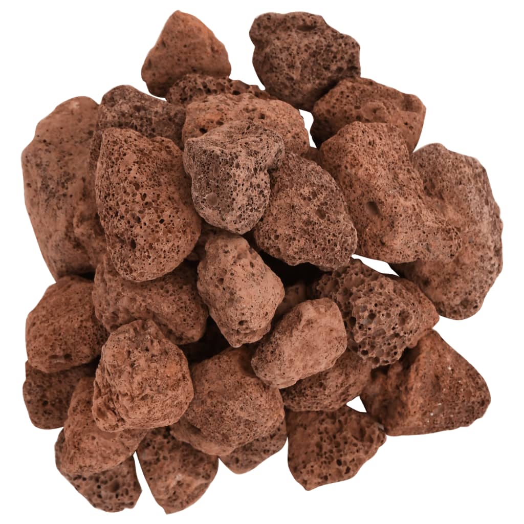 vidaXL Skała wulkaniczna, 25 kg, czerwona, 3-5 mm