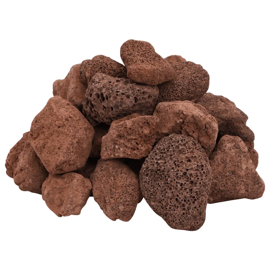 vidaXL Skała wulkaniczna, 10 kg, czerwona, 5-8 cm