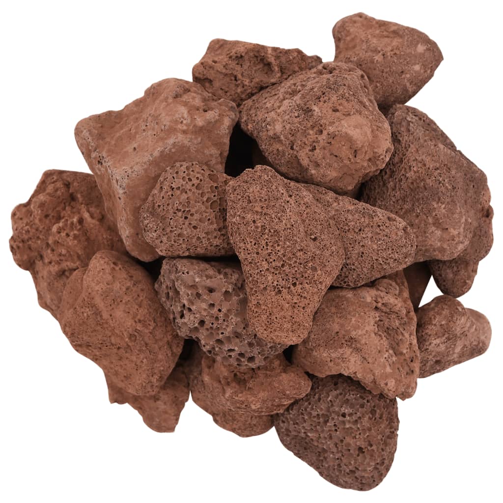vidaXL Skała wulkaniczna, 10 kg, czerwona, 5-8 cm