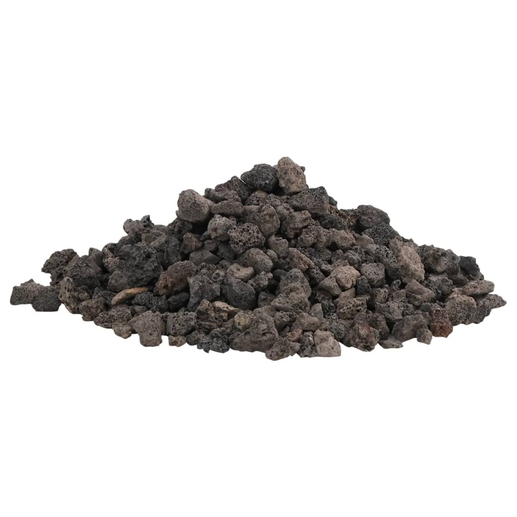 vidaXL Skała wulkaniczna, 10 kg, czarna, 1-2 cm