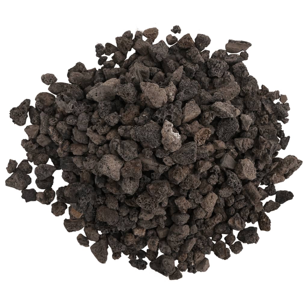 vidaXL Skała wulkaniczna, 10 kg, czarna, 1-2 cm