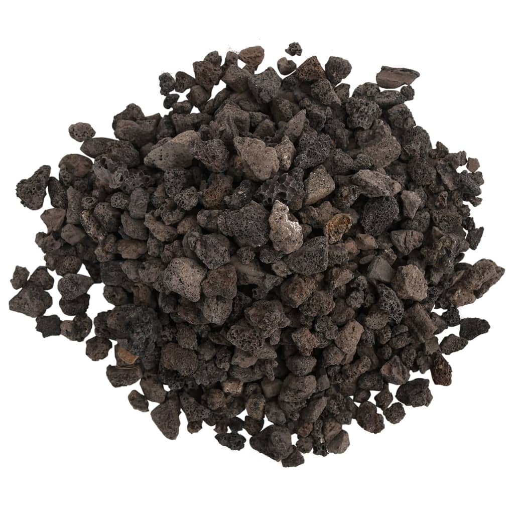 vidaXL Skała wulkaniczna, 25 kg, czarna, 1-2 cm
