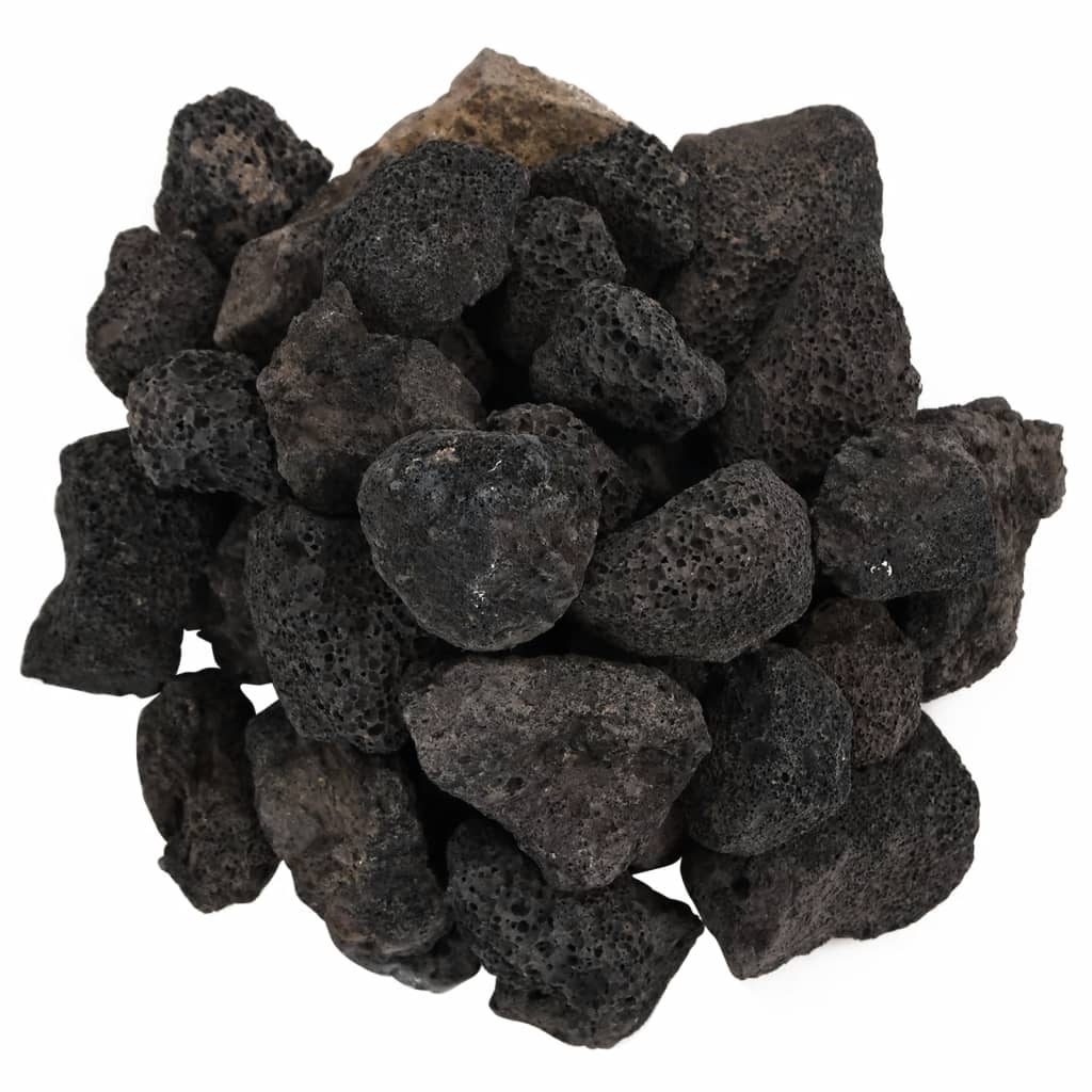 vidaXL Skała wulkaniczna, 10 kg, czarna, 3-5 cm
