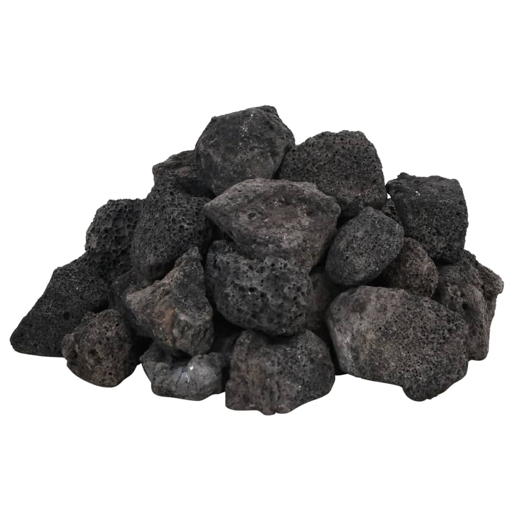 vidaXL Skała wulkaniczna, 25 kg, czarna, 3-5 cm