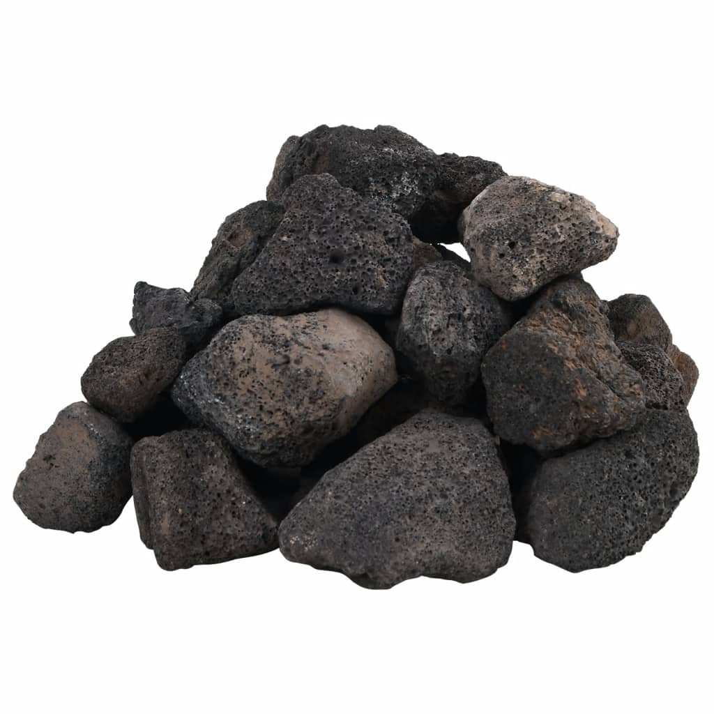 vidaXL Skała wulkaniczna, 25 kg, czarna, 5-8 cm