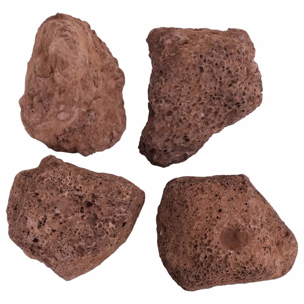 vidaXL Skała wulkaniczna, 10 kg, czerwona, 10-30 cm