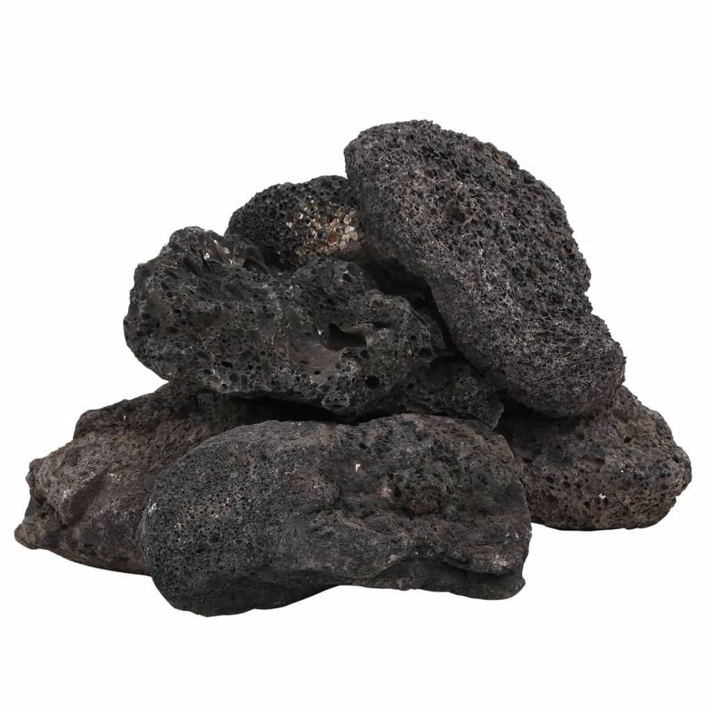 vidaXL Skała wulkaniczna, 10 kg, czarna, 10-30 cm