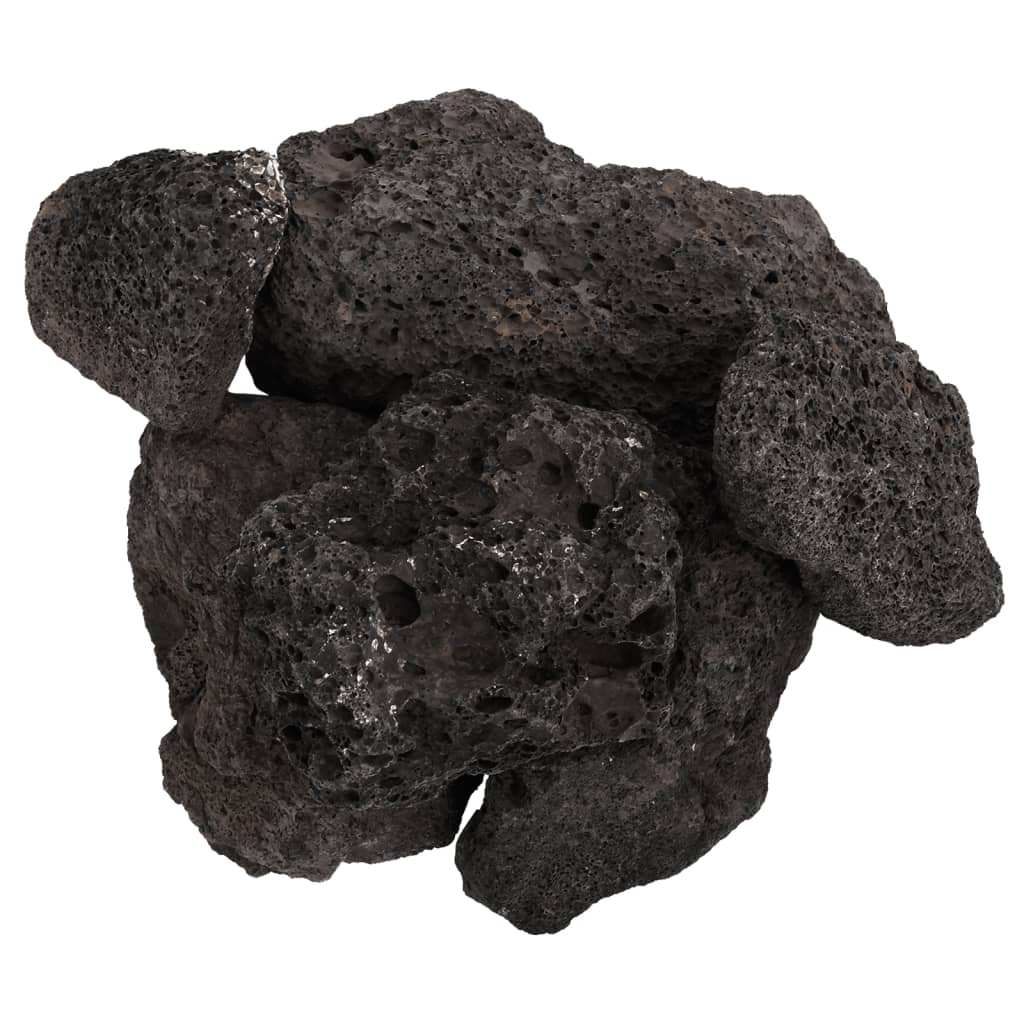 vidaXL Skała wulkaniczna, 10 kg, czarna, 10-30 cm