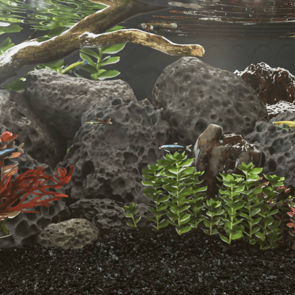 vidaXL Skała wulkaniczna, 10 kg, czarna, 10-30 cm