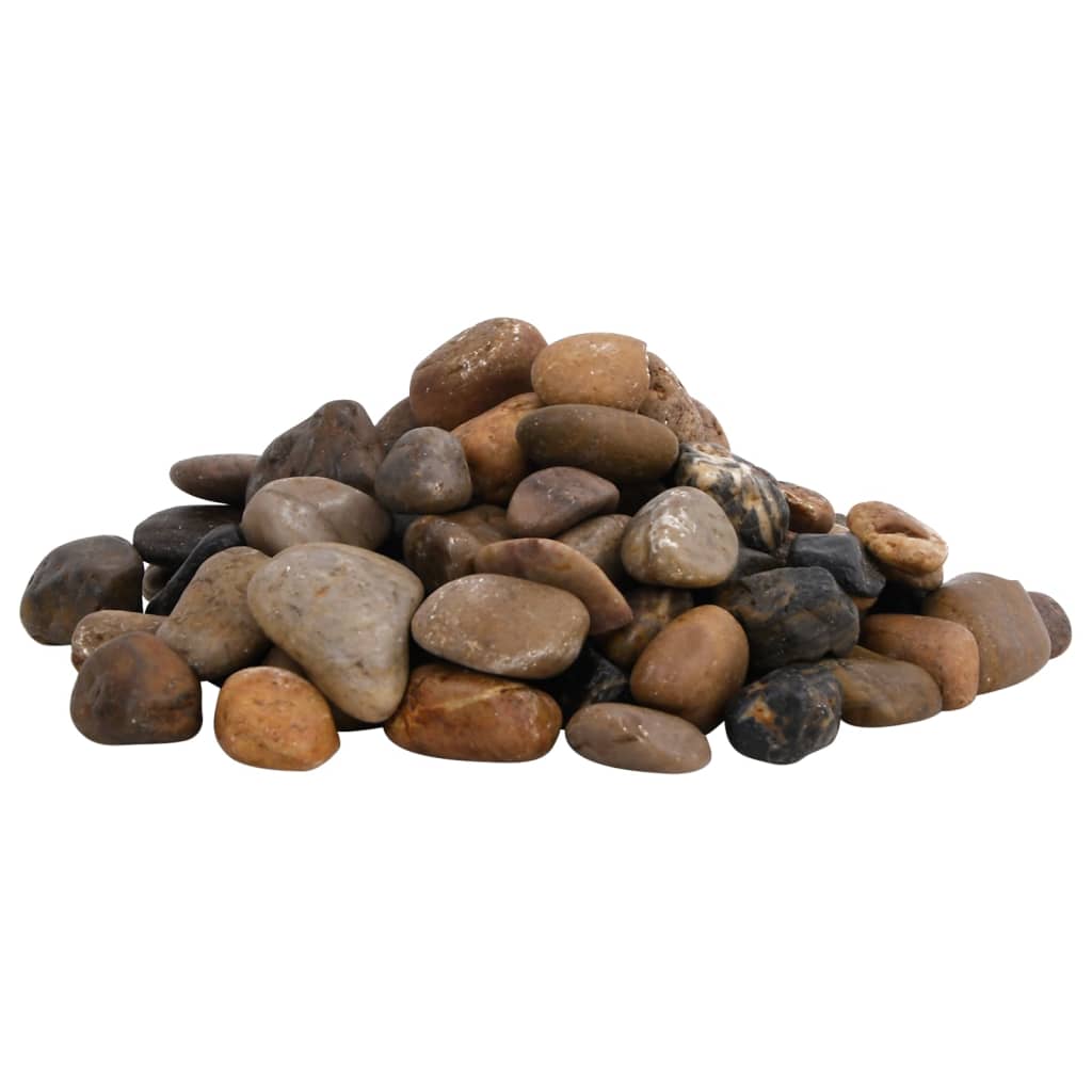 vidaXL Polerowane kamyki, 25 kg, różnokolorowe, 2-5 cm